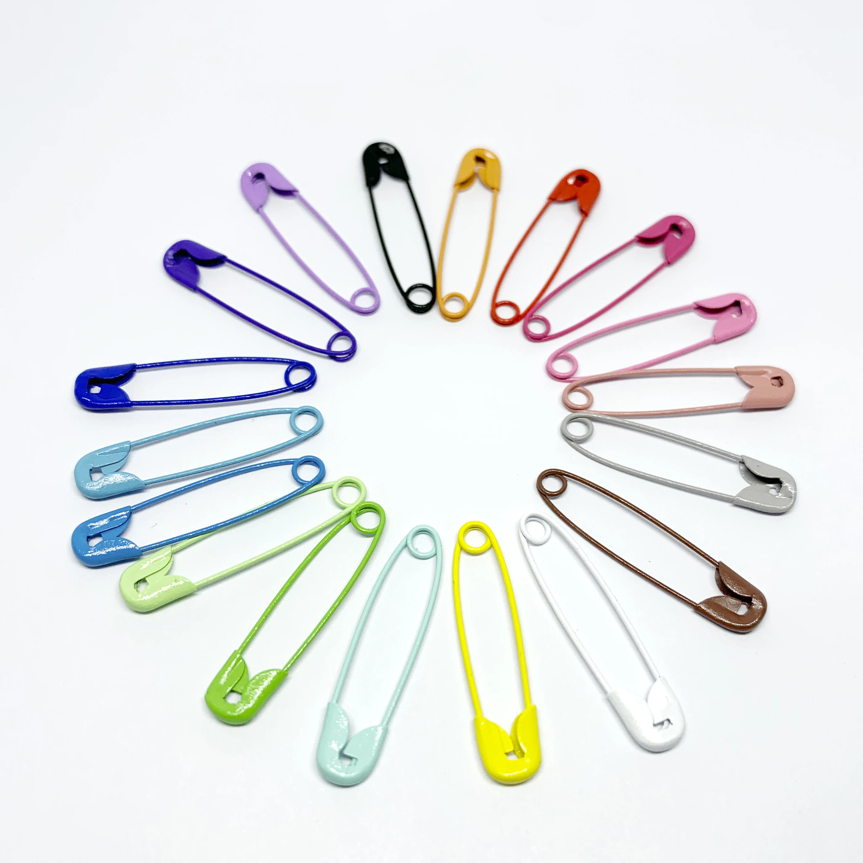 1000 mini spille da balia piccole, argento, circa 19 mm, aghi di sicurezza, E90015