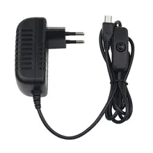 5V 3A зарядное устройство с адаптером переменного тока Micro USB кабель с выключателем питания для Raspberry Pi 3 pi pro Модель B+ Plus