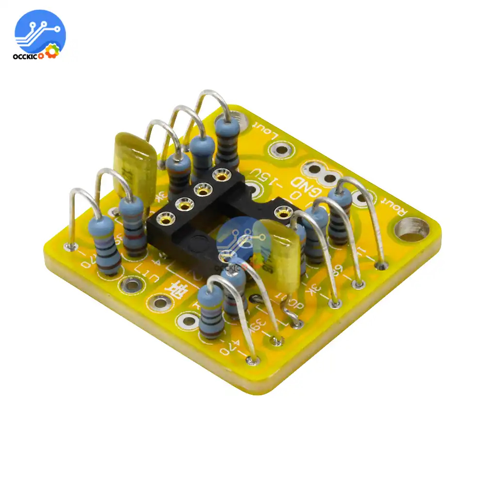 Двойной OP Amp плата предусилителя усиление постоянного тока PCB для NE5532 OPA2134 OPA2604