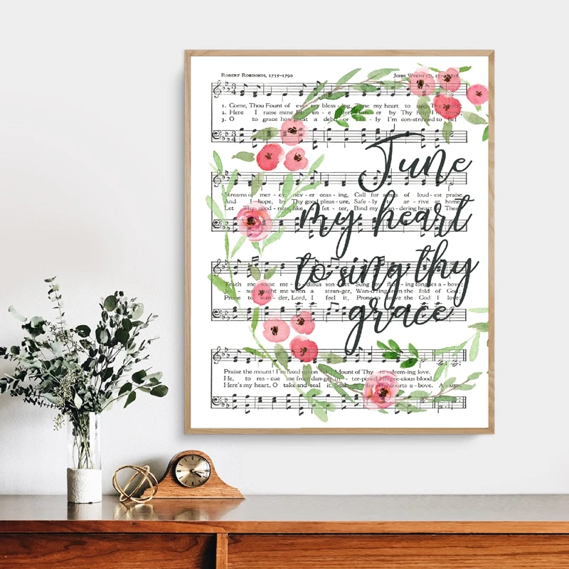 Floral Hymn Wall Art Print
