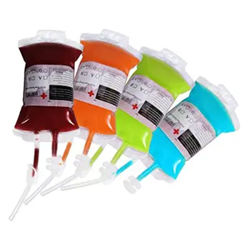 

Fast Shipping New Hot DIY Blood Bag Reusable Blood Energy Drink Bag Concentrated Juice Energy Pack Halloween Props Cosplay