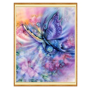 

Meian butterfly full square diamond 5D DIY Diamond art 3D Diamond painting Kit cross stitch diamond mosaic photo home decor