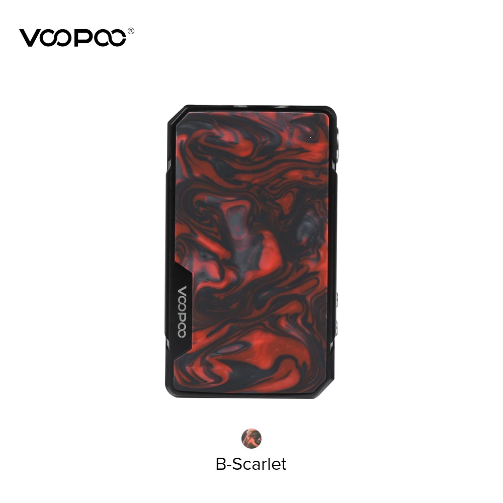 VOOPOO DRAG 2 мод 177 Вт полимерная коробка мод Питание от двойной батареи 18650 Voopoo мод электронная сигарета против Drag Nano X217 - Цвет: B-Scarlet