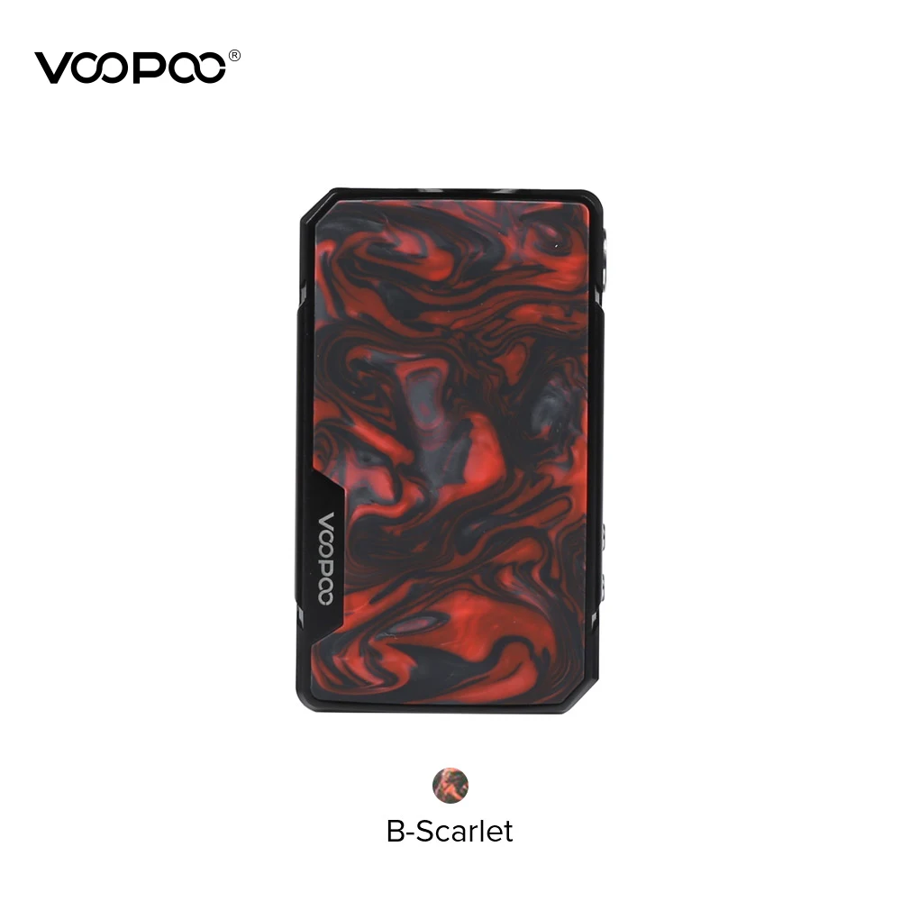B-Scarlet VOOPOO DRAG 2 мод 177 Вт полимерная коробка мод Питание от двойной батареи 18650 Voopoo мод электронная сигарета против Drag Nano X217 - Цвет: B-Scarlet