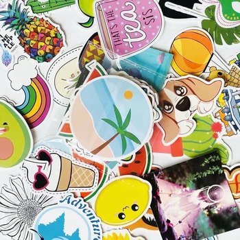 

30pcs/Bag Cute Leisure Life Graffiti PVC Waterproof Decorative Stickers Guitar Skateboard Luggage Stick Lable Stationery
