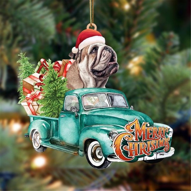 Dog Christmas Tree Pendant Santa Christmas Decorations For Tree Christmas New Year Home Decor Елочные Игрушки На Елку