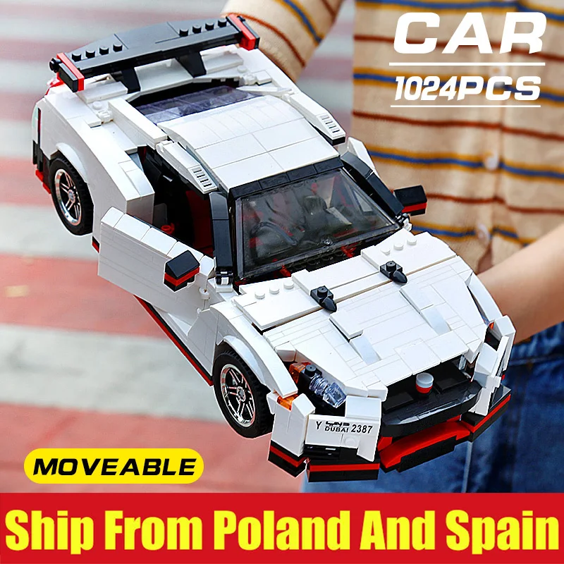 

Yeshin MOC Technic Cars Compatible With Legoingly 20518 Nissan GTR R35 Speed Sport Car Set Assembly Car Building Blocks Kid Toys