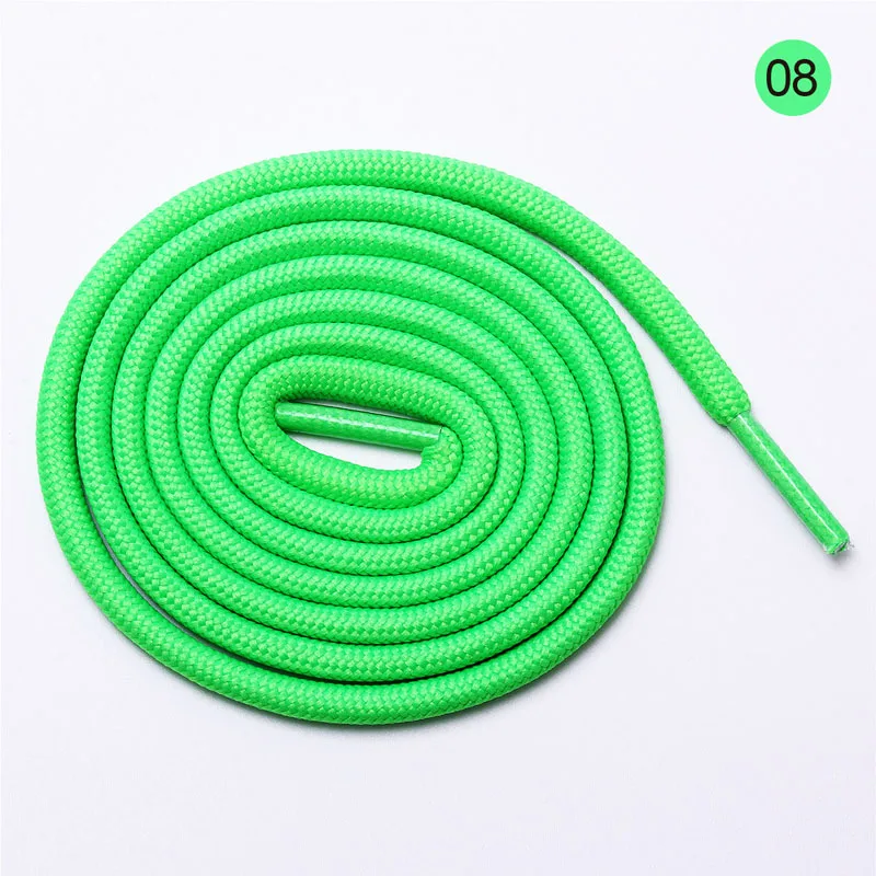 1Pair Round Solid Shoelaces Top Quality Polyester Shoes Lace Solid Classic Round Shoelace 50cm,80cm,100cm,120cm Zippers