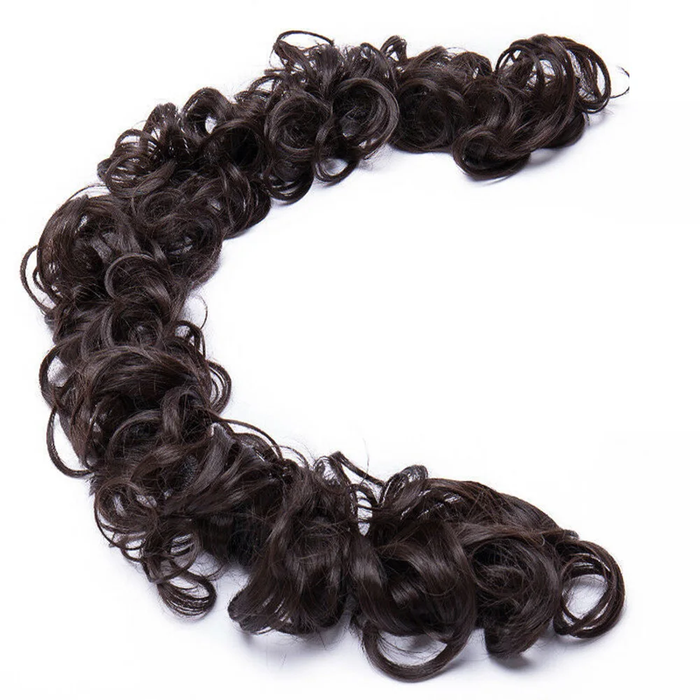Новые волосы пучок для наращивания волнистые вьющиеся грязные длинные резинки шиньоны волосы кусок парик конский хвост CTN88 - Цвет: c