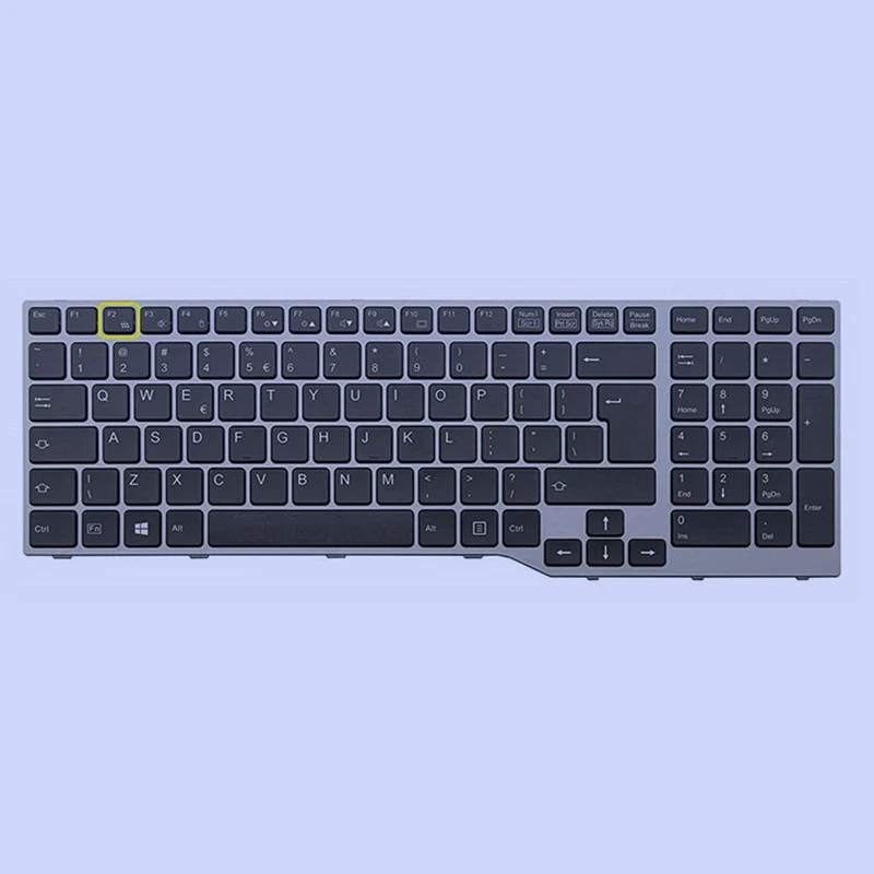 Черный Новая клавиатура США для FUJITSU CP670822-04 FJM14B93US-D85 - Цвет: Черный