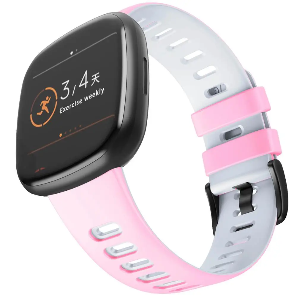 Cinturino In Silicone Per Cinturino Fitbit Versa 3 23Mm Compatibile Per Cinturino Accessori Fitbit Sense/Versa 3 Smart Watch