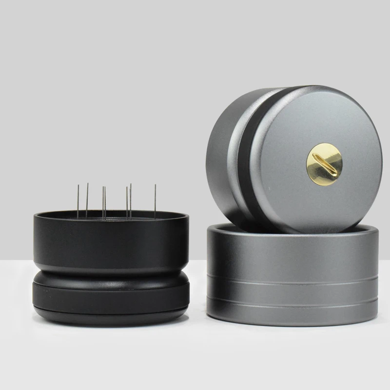 58mm Manual Barista Powder Coffee Espresso Latte Coffee Tamper Distributor Leveler Tool Needle type coffee powder distributor