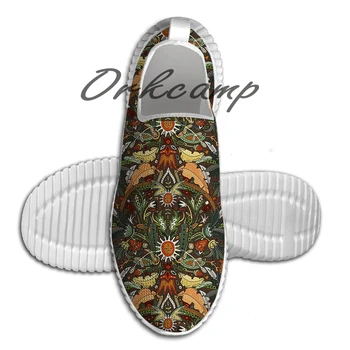 

Sport Running Shoes Victorian damask earth Light Weight Walking Shoes Breathable Mesh Yoga Shoes