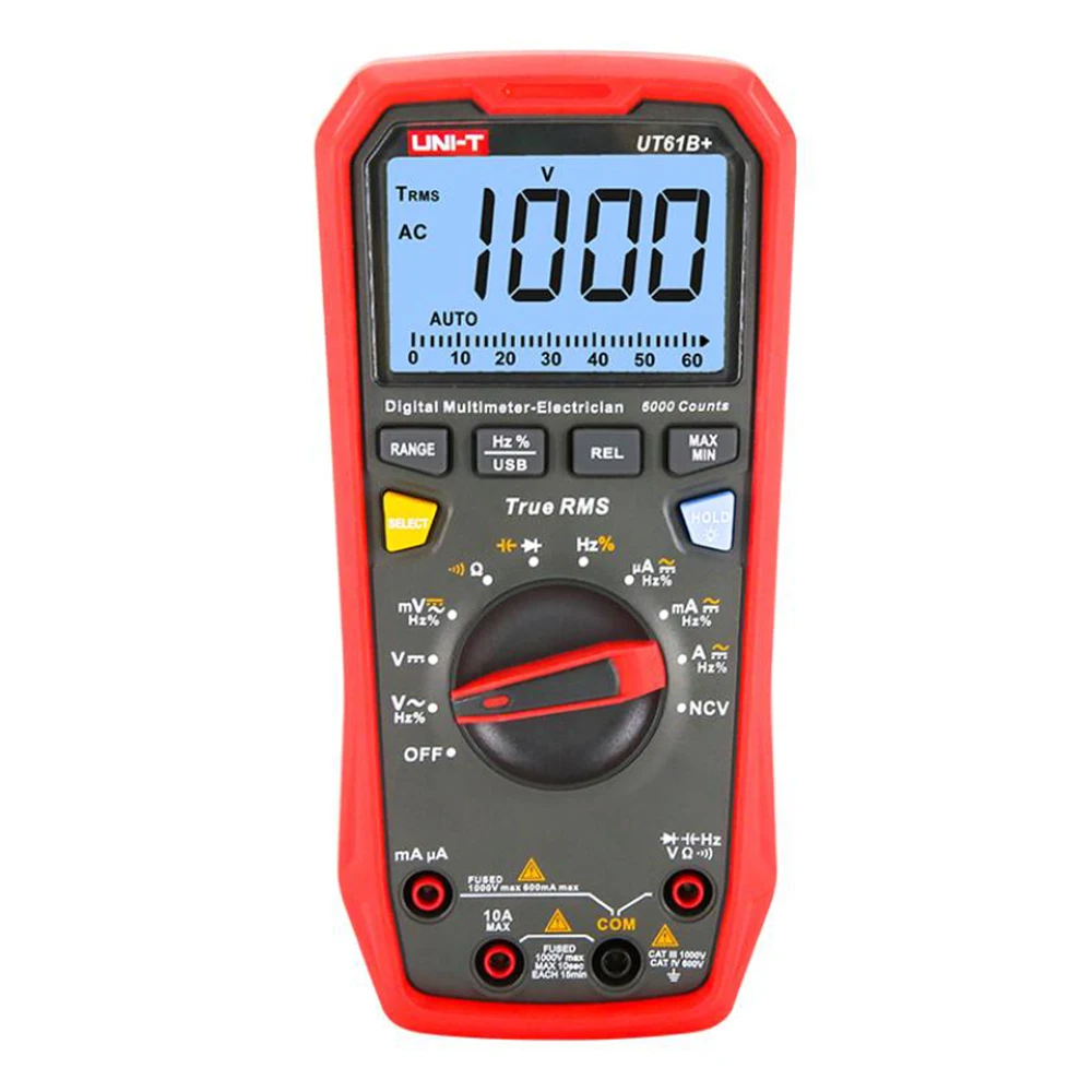 Φ UT61B +/UT61D +/UT61E + Интеллектуальный цифровой мультиметр True RMS Высокоточный