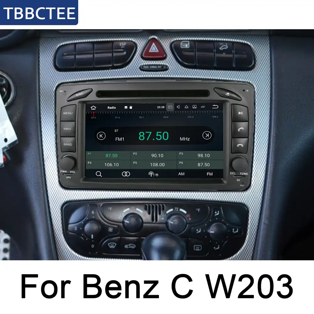 For Mercedes Benz C W203 2000 2005 Ntg Android Multimedia Player Car Radio Stereo Gps Navigation Bt Wifi 2din Car Radio Stereo Car Multimedia Player Aliexpress