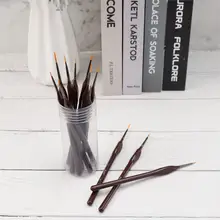 12 шт./компл. щеточка для волос изготовлена из высококачественного шерстяной крюк линия Краски ed ручка Акриловые Дополнительных Цвет ручка гуашь Краски кисти ручка