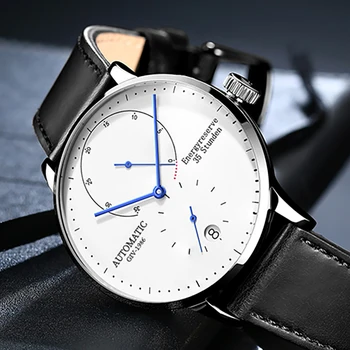 

GIV Luxury Brand Men's Watch Stop Second Function Automatic Mechanical Male Watch Waterproof Business Watches Wristwatch Часы