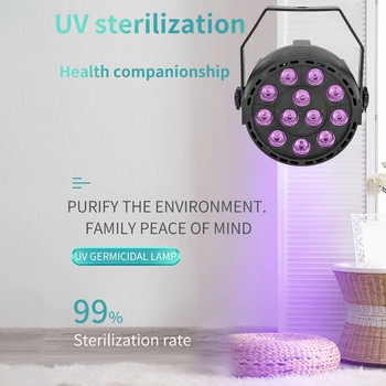 

UV Sterilizing Lamp Ultraviolet Disinfection Light with Remote Control Light Kitchen Bedroom Hospital 110V 220V 48W 12LED