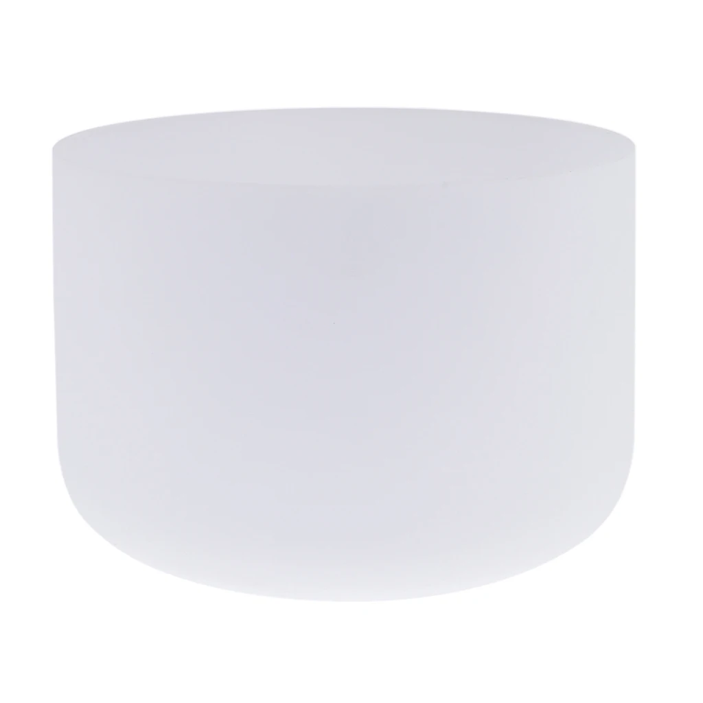 

Musical Instruments Frosted Crystal Singing Bowl A Note Third-eye Chakra 9 inch