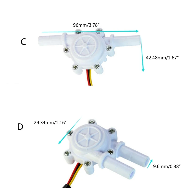 Multiple styles Flow Sensor Control Meter Flowmeter Counter 0.2-8L/min Water Flow Sensor Switch Drinking Fountain Coffee
