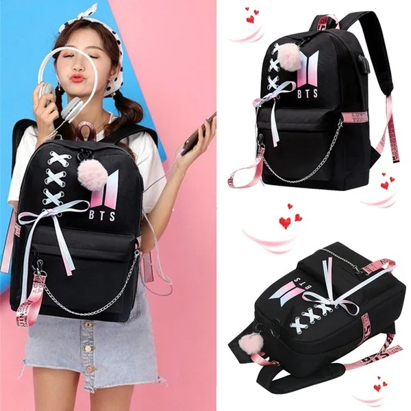 

Bag Multifunction USB Charging Travel Canvas Student Backpack For Teenagers Boys Girls School Bag school bags for teenage girls