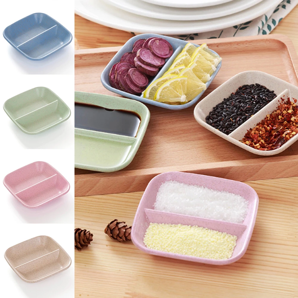 

Wheat Straw Seasoning Dish Baby Kid Bowl Wheat Straw Soy Sauce Dish Rice Bowl Plate Sub-Plate Japanese Tableware Food Container