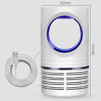 

Electric Mosquito Killer Lamp LED Light Trap USB Charging Low Noise Killer Fly Bug Insects Killer for Home Bedroom FKU66