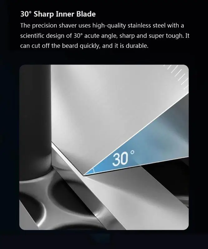 Xiaomi Mijia Reciprocating Electric Shaver Razor 5 Cutter Heads 15,000rpm Type-C Rechargeable Waterproof Omnidirectional Floatin (3)