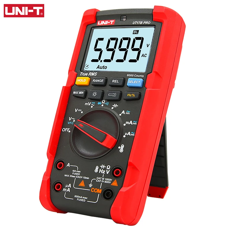 Цифровой мультиметр UNI T UT15B UT17B Pro тестер с автонастройкой диапазона функция True RMS