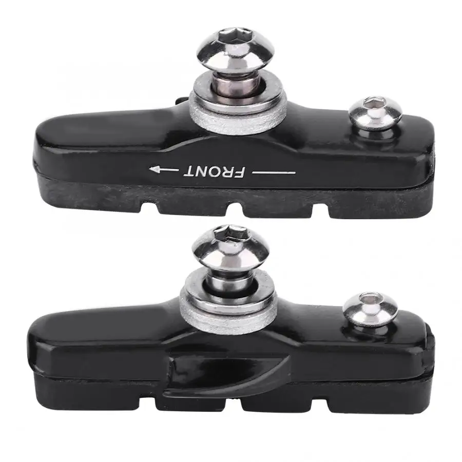 Bicycle Brake Pad 1 Pair 450TC Aluminum Alloy Rubber Bicycle Bike Detachable Wear-Resistant U-Shape Brake Pads Shoe Cycling