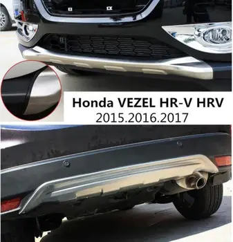 

For Honda VEZEL HR-V HRV 2015.2016.2017 BUMPER GUARD BUMPER Plate High Quality Stainless Steel Front+Rear Auto Accessories