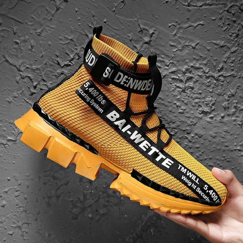 New Style Thick Bottom Running Shoes Shoes for Men White Casual Outdoor Sports Shoes Man Training Athletic Outdoor Jogging Shoes