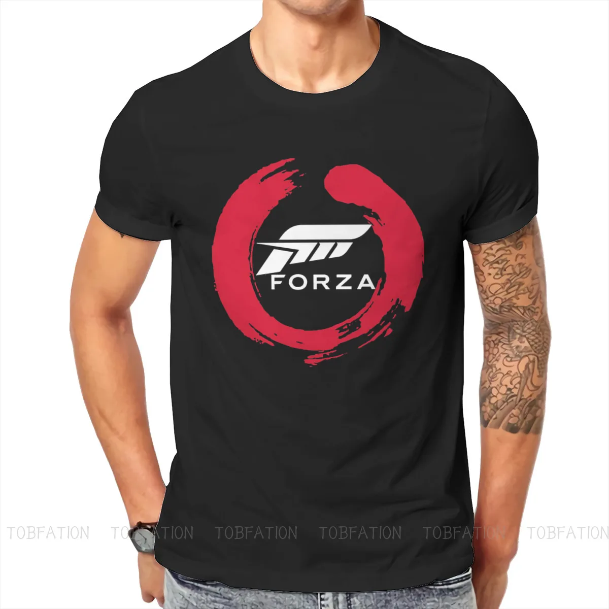 Red Essential O Neck Tshirt Forza Horizon Fabric Original T Shirt Uomo Top Individualità Fluffy
