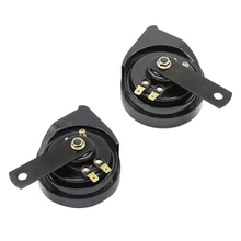 1 пара DC12V вольт воздушные рога Автомобильная велосипедная лодка громкий звук двухцветная сирена Улитка оболочка