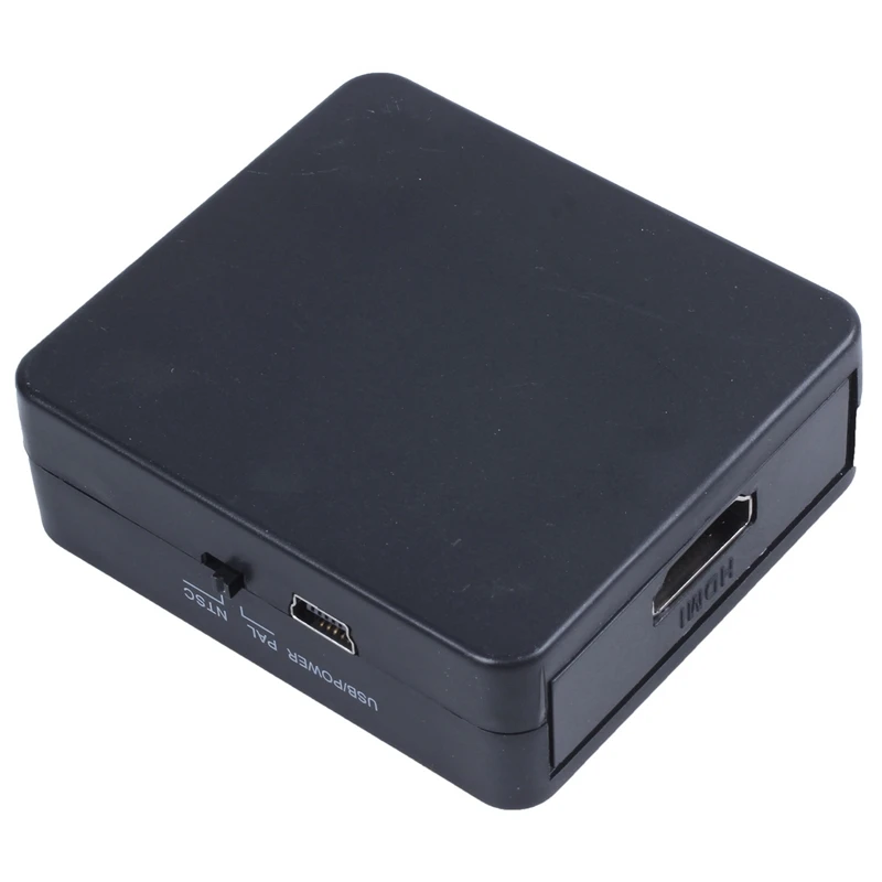 Мини HDMI к 3RCA CVBS композитный видео AV конвертер адаптер ТВ PS3 VHS VCR DVD черный|Кабели