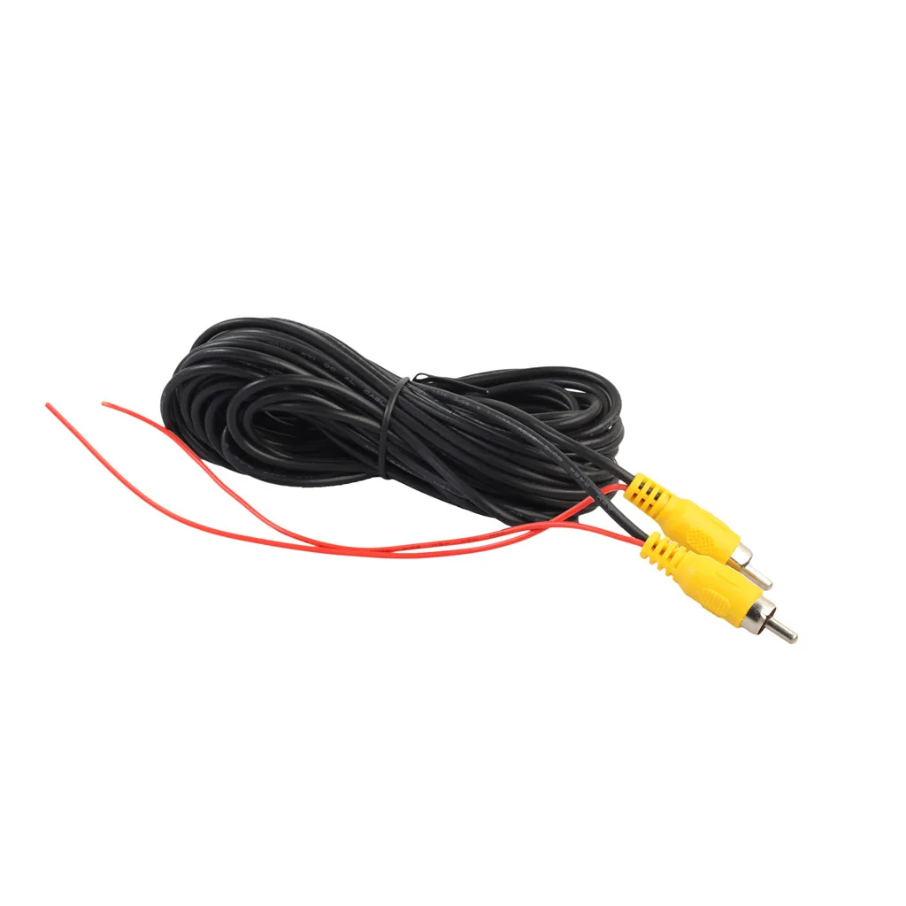 RCA Video Extension Cable For Car Reverse Rear View Backup Camera