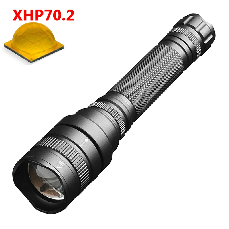 Option D 7800lm XHP70.2 самый мощный светодиодный светильник-вспышка, фонарь, водонепроницаемый светильник, тактический фонарь Z401293 - Испускаемый цвет: Option D
