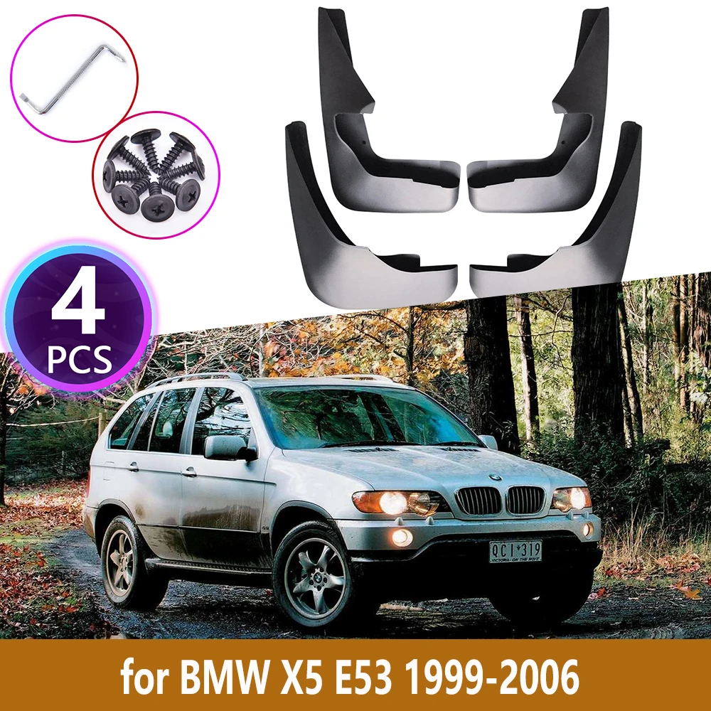 Guardabarros coche para BMW X5, E53, 1999, 2000, 2001, 2002, 2003, 2004, 2005, revestimiento contra salpicaduras, guardabarros, accesorios - AliExpress Automóviles y motocicletas