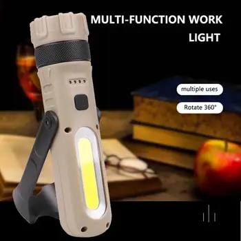 

8000 Lumens Multifunction COB LED Flashlight Waterproof Hand Hold Flashlights Red White Work Lamp For Camping Repairing