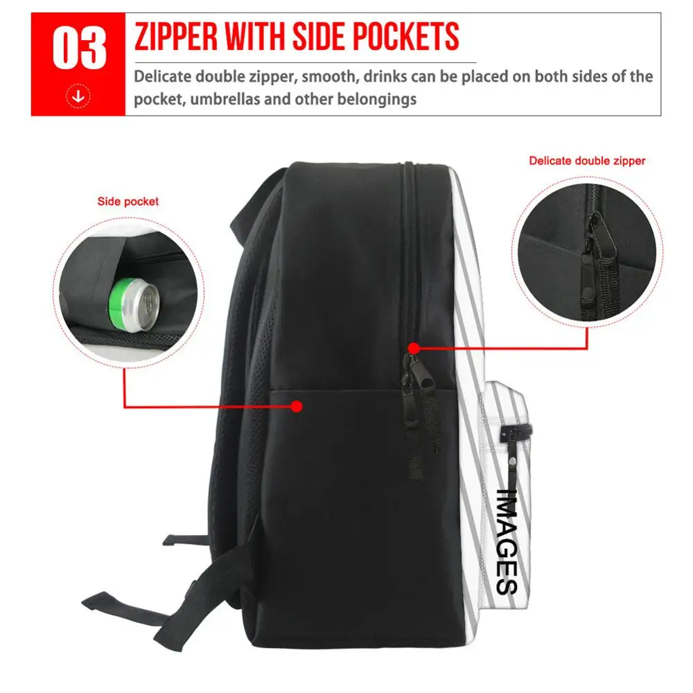 School bags for Teenage Girls Math Print Backpack Schoolbag Women Casual Daily Backpack Teen Student Bookbag