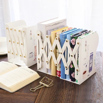 

Four Columns Freedom To Adjust bookends Large Metal Bookshelf Desk Holder Stand For Books Efficient Organizer Stationery