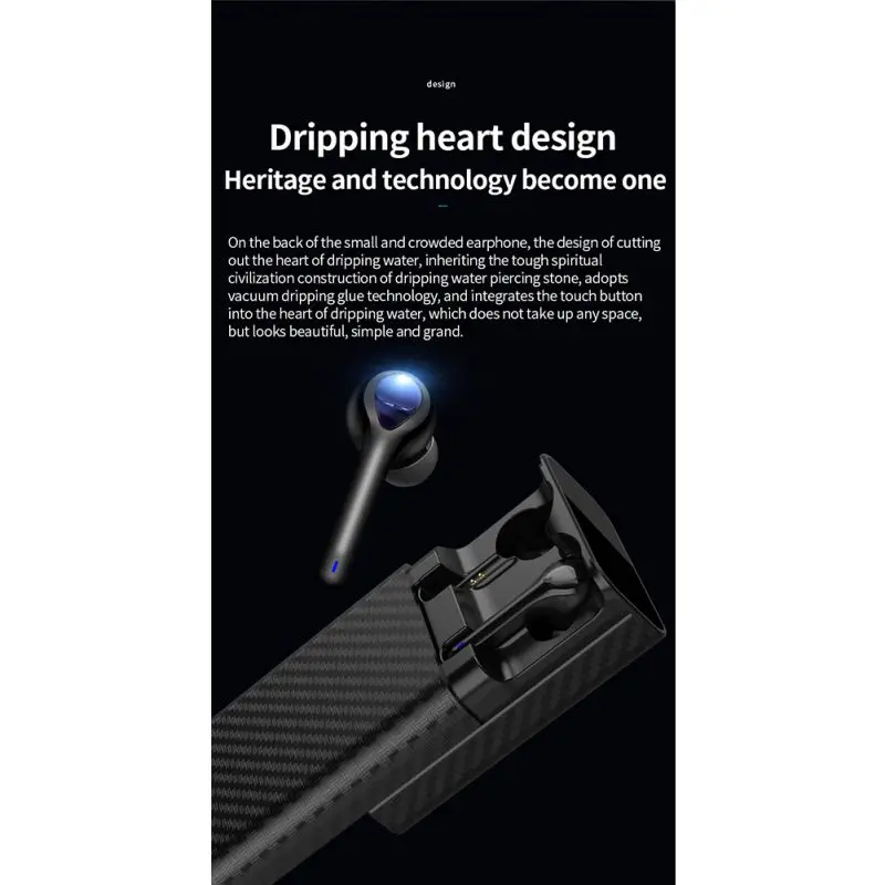 Хит, новинка, Bluetooth 5,0, наушники, умные, с шумоподавлением, Мини размер, наушники с 2500 мАч, чехол для зарядки