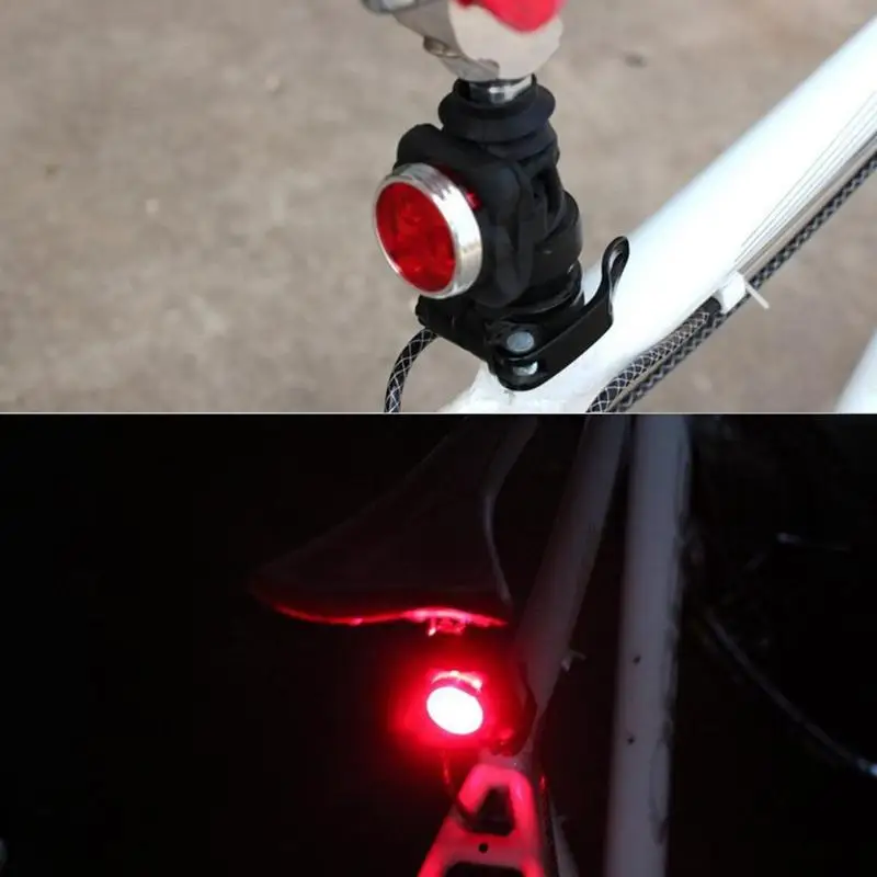 

USB Rechargeable Bicycle Headlight+Tail Lamp 3 Modes Safety Warning Light For Bike Night Outdoor Lighting