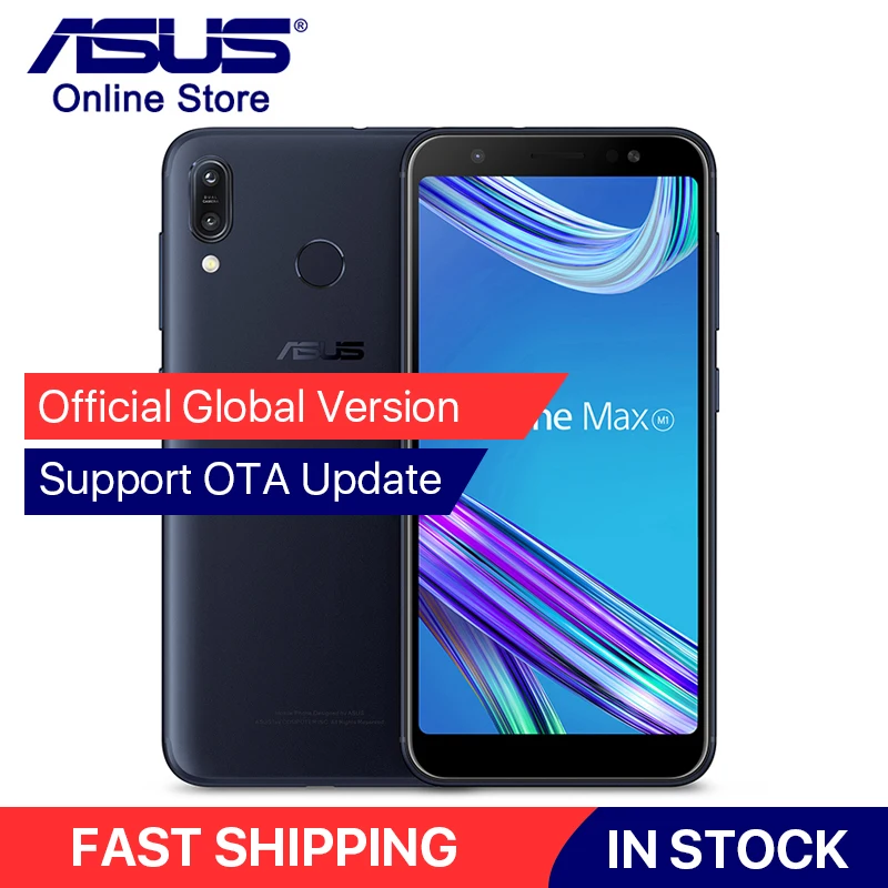 ASUS ZenFone Max M1 ZB555KL смартфон с 5 дюймовым дисплеем ОЗУ 3 ГБ ПЗУ 32 4000 мАч 4G LTE|Смартфоны| |