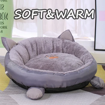 

Pet Fluffy Cat Bed House Cave Mat Cat House Bed Sofa Nest Soft House for Cats with Kittens Bed for Cats Dog Beds for Small Dogs