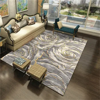 

Geometric Style Simplicity Bedroom Carpet Personality Abstraction Sitting Room Office Rugs Table Floor Carpets Anti - Slip Mat