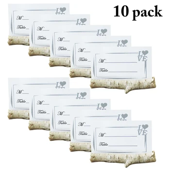 

10pcs Branch Wedding Party Reception Place Card Holder Stand Name Table Menu Picture Photo Clip Card Holder with Place Card