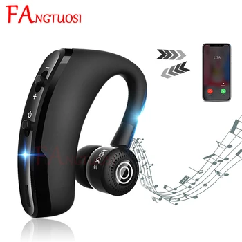 

FANTUOSI Wireless Bluetooth Earphone Stereo Business Headset With Mic Handsfree Sports Ear-hook Earphones For iPhone XR Huawei