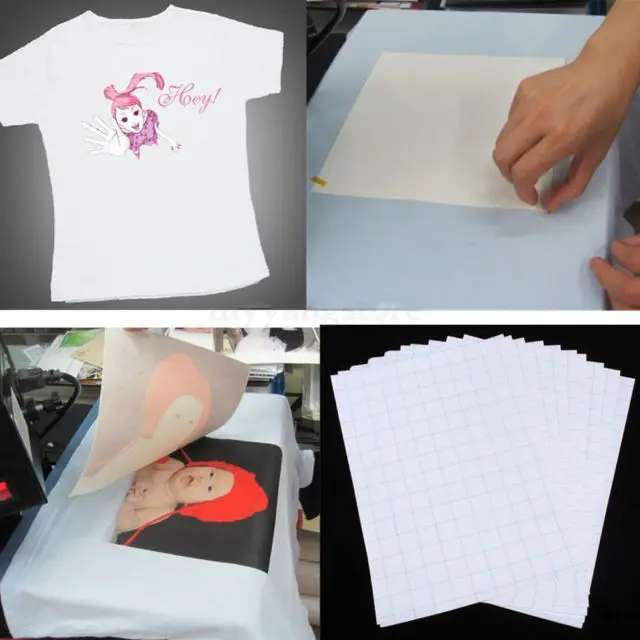 Newest A4 T-shirt Transfer Paper Inkjet Printing Photo Paper For Light  Color 100% Cotton Fabric - Transfer Paper - AliExpress