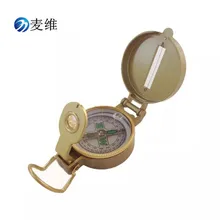 Sergei DC45-3A, золотой алюминиевый сплав, американский стиль, складной компас, открытый для многофункционального компаса